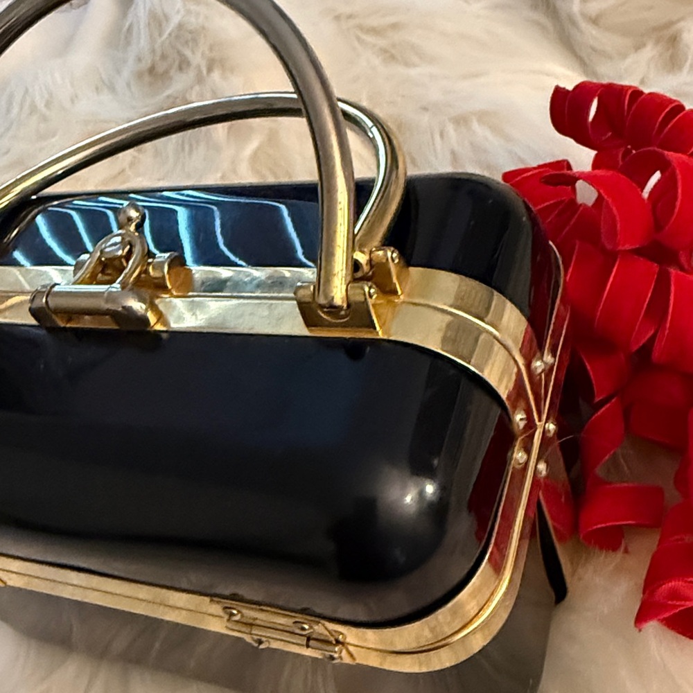 Baulotto Vintage Italian 1970s Black Purse🔥 - Picture 9 of 14